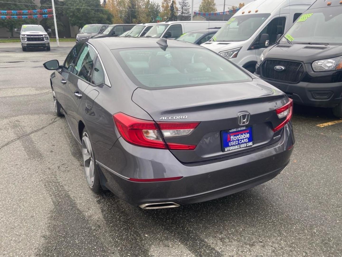 2018 GRAY HONDA ACCORD TOURING (1HGCV1F94JA) with an 1.5L engine, Continuously Variable transmission, located at 929 East 8th Ave, Anchorage, AK, 99501, (907) 274-2277, 61.214783, -149.866074 - Photo#2
