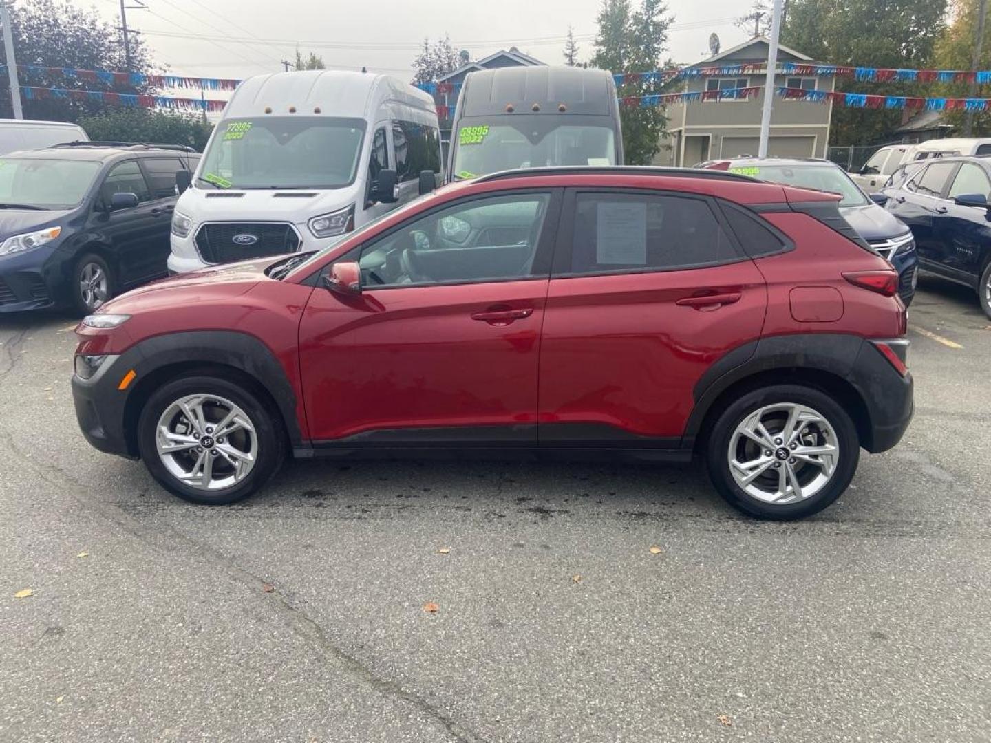 2023 RED HYUNDAI KONA SEL SEL (KM8K6CAB9PU) with an 2.0L engine, Continuously Variable transmission, located at 929 East 8th Ave, Anchorage, AK, 99501, (907) 274-2277, 61.214783, -149.866074 - Photo#1