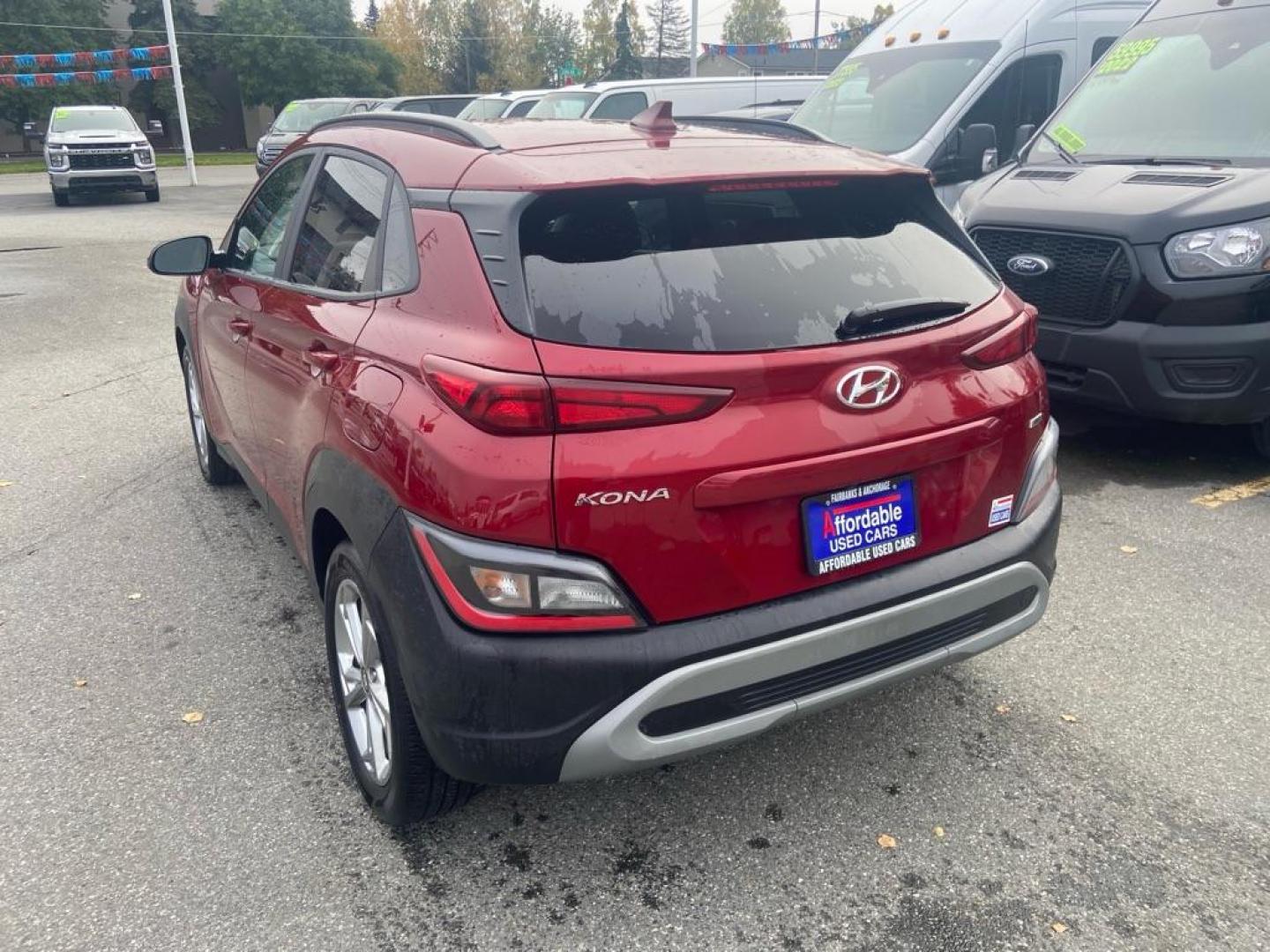 2023 RED HYUNDAI KONA SEL SEL (KM8K6CAB9PU) with an 2.0L engine, Continuously Variable transmission, located at 929 East 8th Ave, Anchorage, AK, 99501, (907) 274-2277, 61.214783, -149.866074 - Photo#2