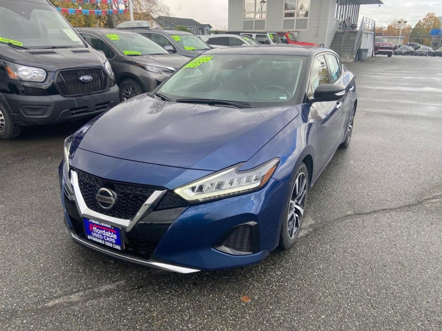 2021 BLUE NISSAN MAXIMA SV SV (1N4AA6CVXMC) with an 3.5L engine, Continuously Variable transmission, located at 929 East 8th Ave, Anchorage, AK, 99501, (907) 274-2277, 61.214783, -149.866074 - Photo#0