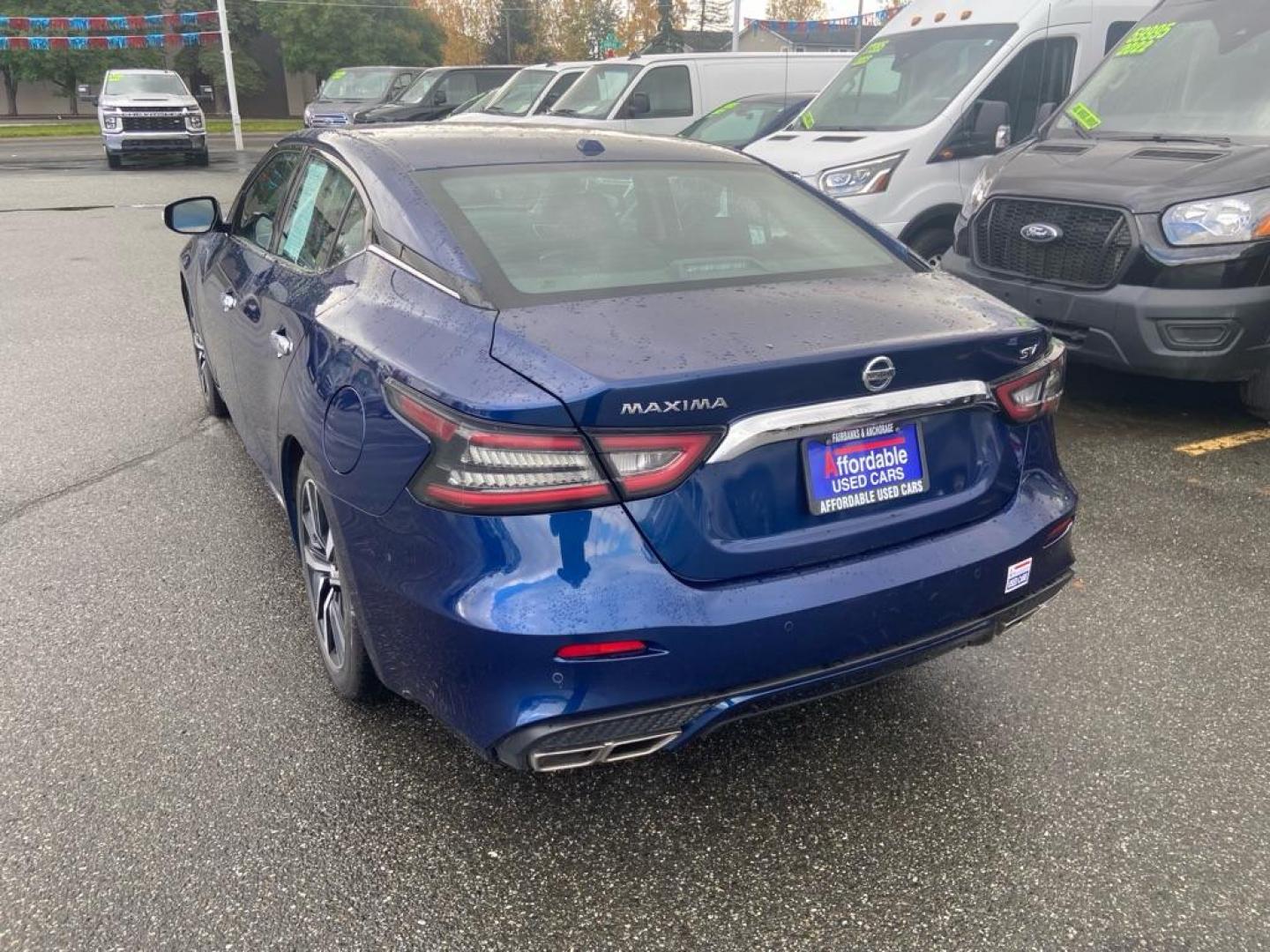 2021 BLUE NISSAN MAXIMA SV SV (1N4AA6CVXMC) with an 3.5L engine, Continuously Variable transmission, located at 929 East 8th Ave, Anchorage, AK, 99501, (907) 274-2277, 61.214783, -149.866074 - Photo#2