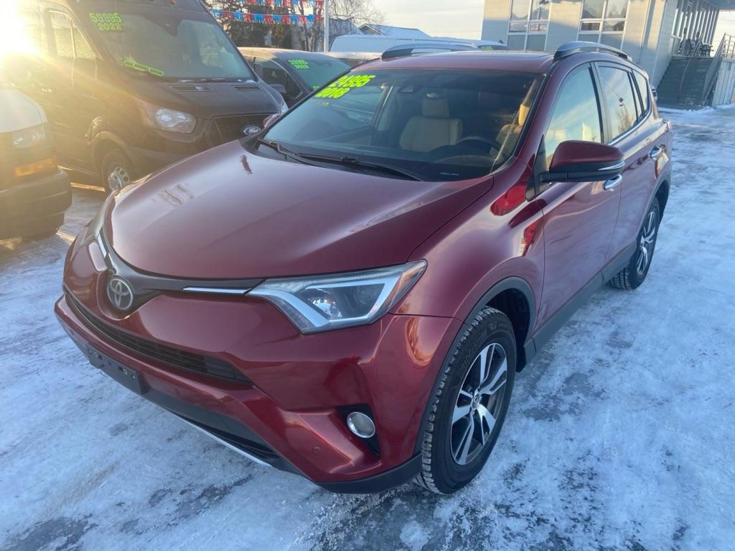 2018 RED TOYOTA RAV4 LIMITED (JTMYFREV5JD) with an 2.5L engine, Automatic transmission, located at 929 East 8th Ave, Anchorage, AK, 99501, (907) 274-2277, 61.214783, -149.866074 - Photo#0