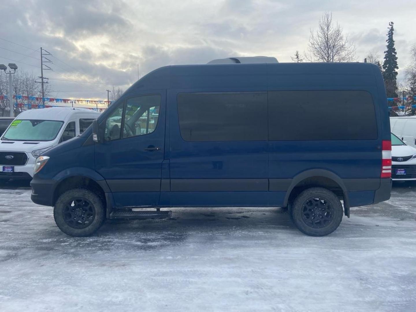 2017 BLUE MERCEDES FREIGHTLINER SPRINTER (WCDFE7CD7HP) , Automatic transmission, located at 929 East 8th Ave, Anchorage, AK, 99501, (907) 274-2277, 61.214783, -149.866074 - Photo#1