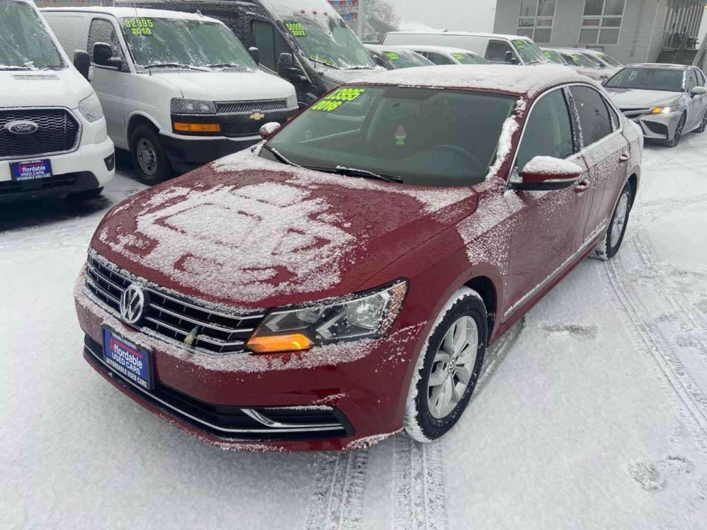 2016 RED VOLKSWAGEN PASSAT S (1VWAT7A39GC) with an 1.8L engine, Automatic transmission, located at 929 East 8th Ave, Anchorage, AK, 99501, (907) 274-2277, 61.214783, -149.866074 - Photo#0