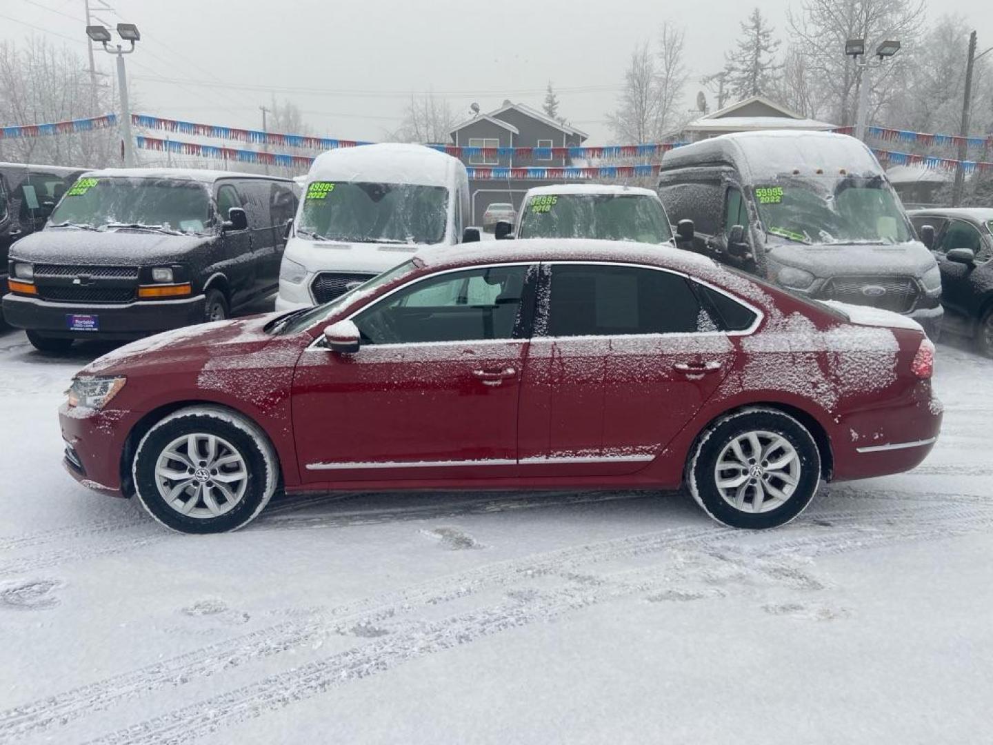 2016 RED VOLKSWAGEN PASSAT S (1VWAT7A39GC) with an 1.8L engine, Automatic transmission, located at 929 East 8th Ave, Anchorage, AK, 99501, (907) 274-2277, 61.214783, -149.866074 - Photo#1