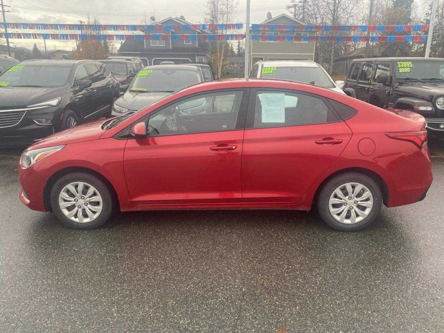 2021 RED HYUNDAI ACCENT SE (3KPC24A69ME) with an 1.6L engine, 6-Speed Manual transmission, located at 929 East 8th Ave, Anchorage, AK, 99501, (907) 274-2277, 61.214783, -149.866074 - Photo#1