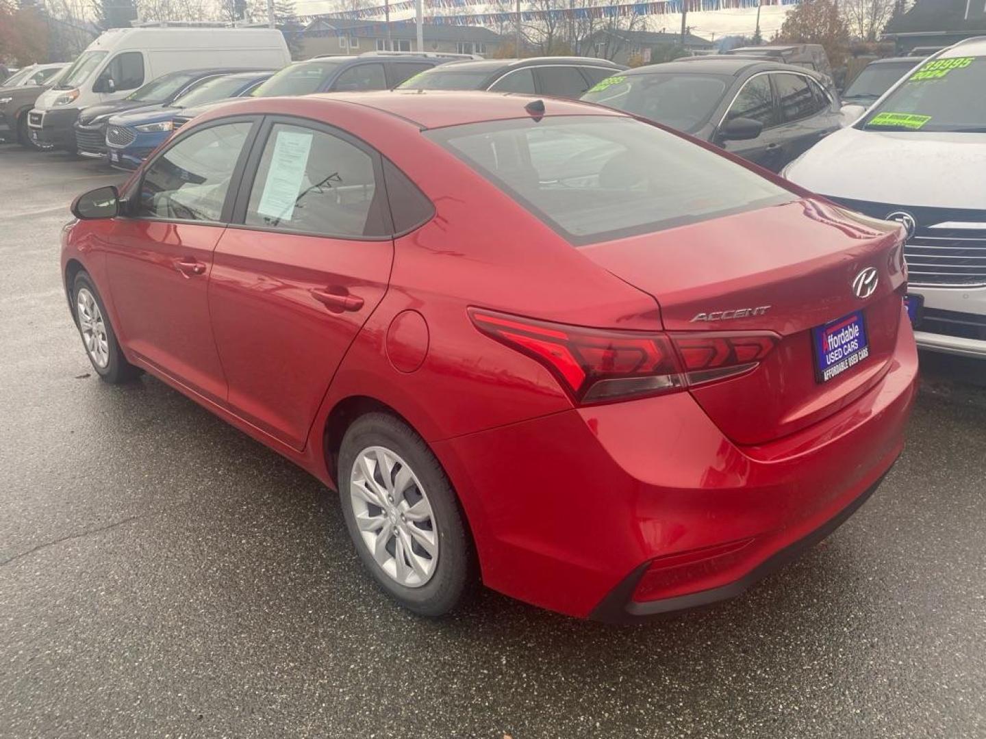 2021 RED HYUNDAI ACCENT SE (3KPC24A69ME) with an 1.6L engine, 6-Speed Manual transmission, located at 929 East 8th Ave, Anchorage, AK, 99501, (907) 274-2277, 61.214783, -149.866074 - Photo#2
