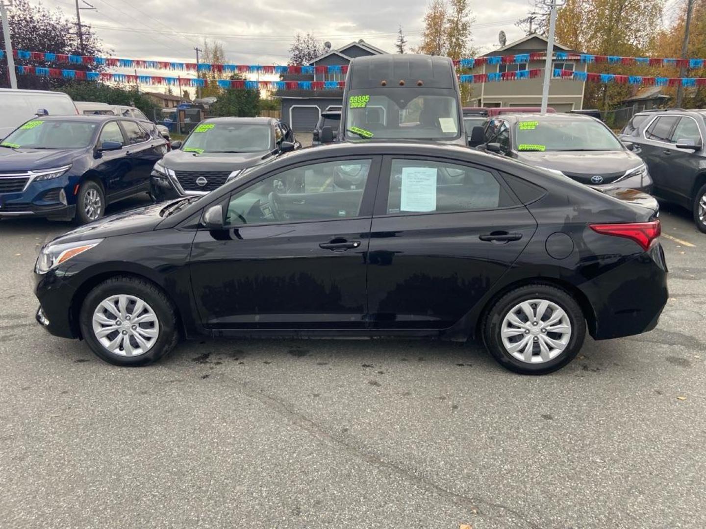 2021 BLACK HYUNDAI ACCENT SE SE (3KPC24A62ME) with an 1.6L engine, 6-Speed Manual transmission, located at 929 East 8th Ave, Anchorage, AK, 99501, (907) 274-2277, 61.214783, -149.866074 - Photo#1