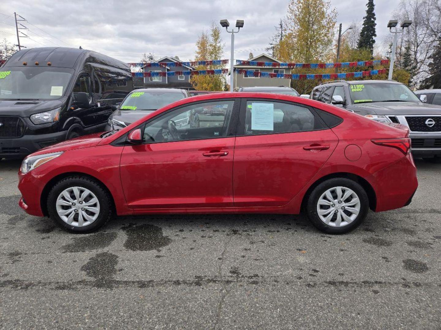 2021 RED HYUNDAI ACCENT SE SE (3KPC24A63ME) with an 1.6L engine, Automatic transmission, located at 929 East 8th Ave, Anchorage, AK, 99501, (907) 274-2277, 61.214783, -149.866074 - Photo#1