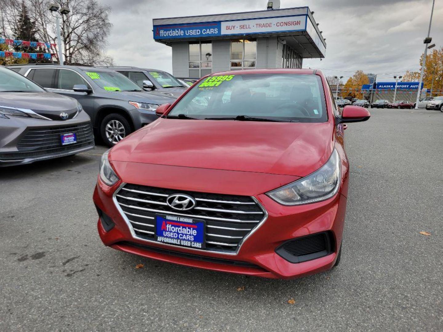 2021 RED HYUNDAI ACCENT SE SE (3KPC24A64ME) with an 1.6L engine, 6-Speed Manual transmission, located at 929 East 8th Ave, Anchorage, AK, 99501, (907) 274-2277, 61.214783, -149.866074 - Photo#0