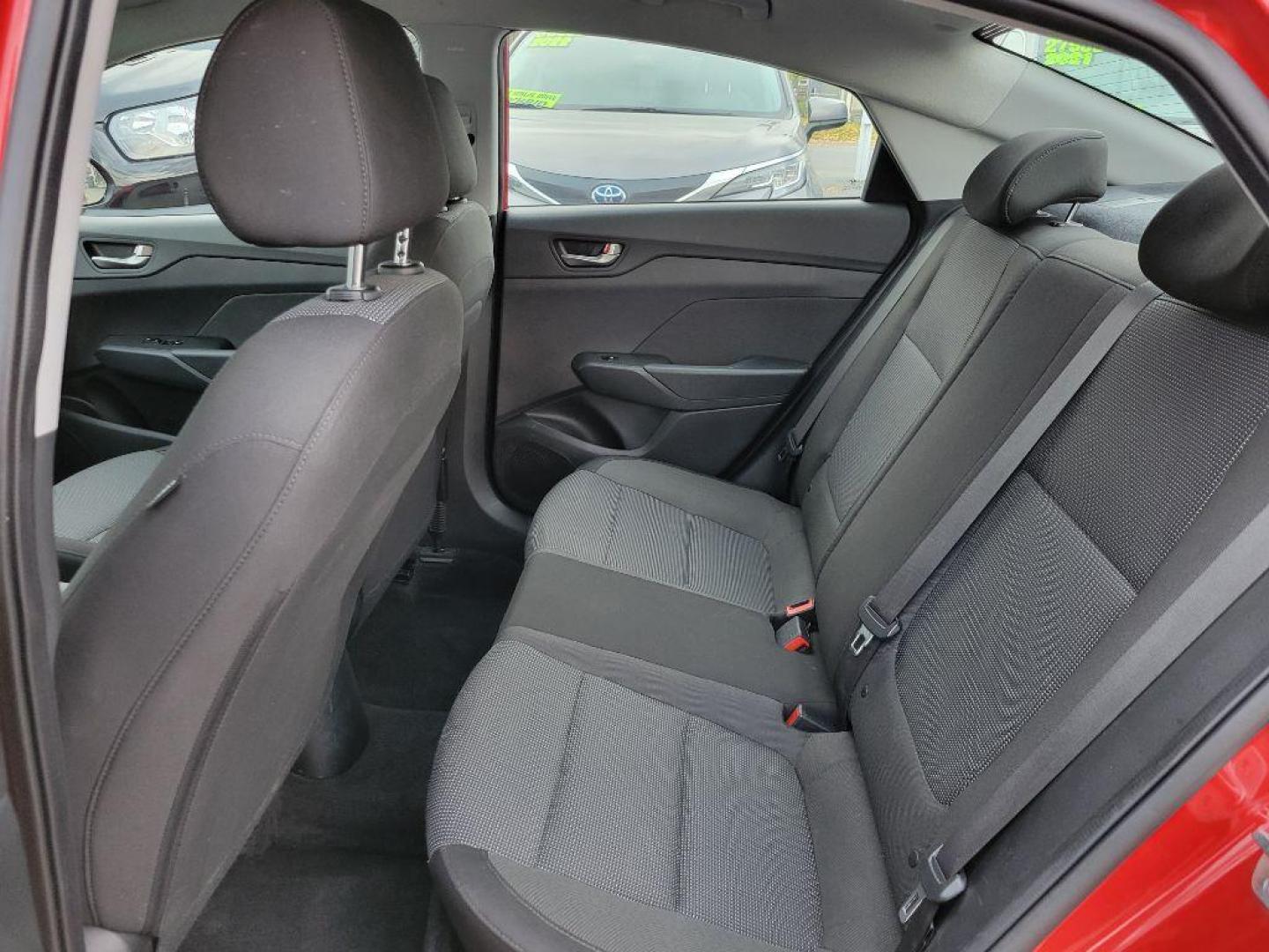 2021 RED HYUNDAI ACCENT SE SE (3KPC24A64ME) with an 1.6L engine, 6-Speed Manual transmission, located at 929 East 8th Ave, Anchorage, AK, 99501, (907) 274-2277, 61.214783, -149.866074 - Photo#3