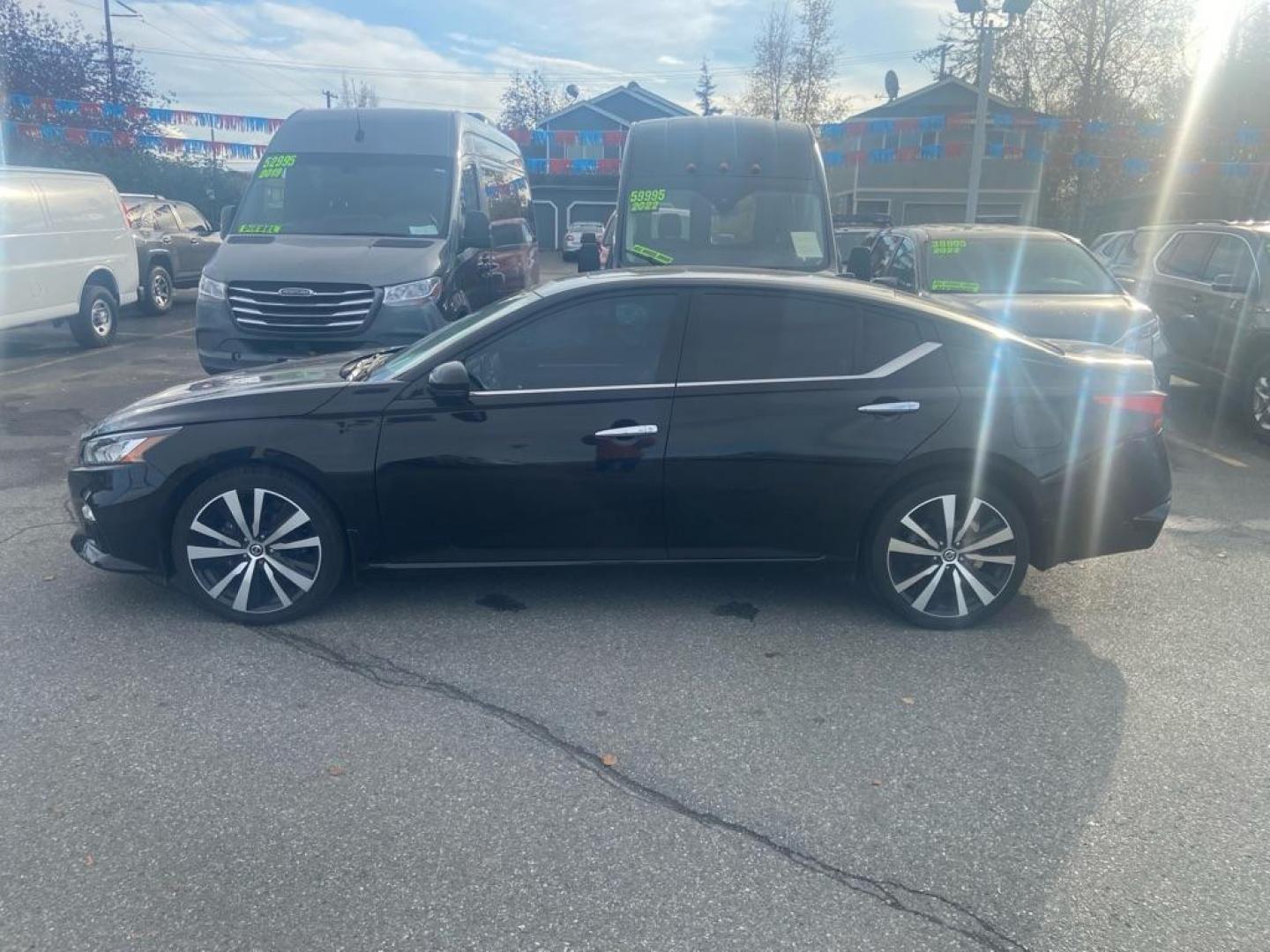 2019 BLACK NISSAN ALTIMA PLATINUM (1N4BL4FW7KN) with an 2.5L engine, Continuously Variable transmission, located at 929 East 8th Ave, Anchorage, AK, 99501, (907) 274-2277, 61.214783, -149.866074 - Photo#1