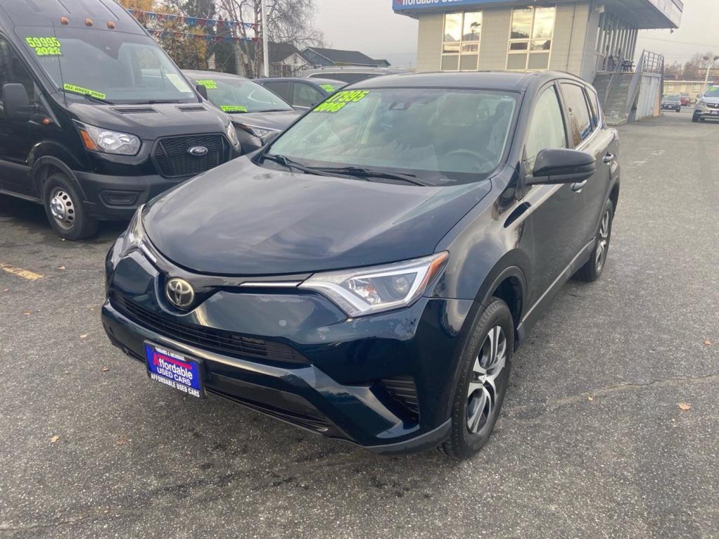 2018 BLUE TOYOTA RAV4 LE (2T3BFREV0JW) with an 2.5L engine, Automatic transmission, located at 929 East 8th Ave, Anchorage, AK, 99501, (907) 274-2277, 61.214783, -149.866074 - Photo#0