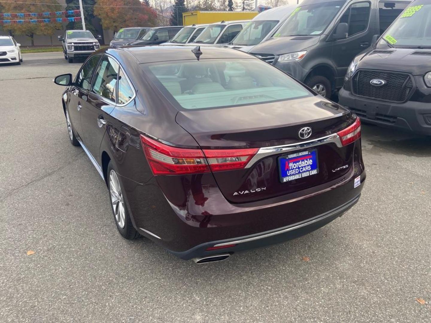 2018 MAROON TOYOTA AVALON LIMITED (4T1BK1EB6JU) with an 3.5L engine, Automatic transmission, located at 929 East 8th Ave, Anchorage, AK, 99501, (907) 274-2277, 61.214783, -149.866074 - Photo#2