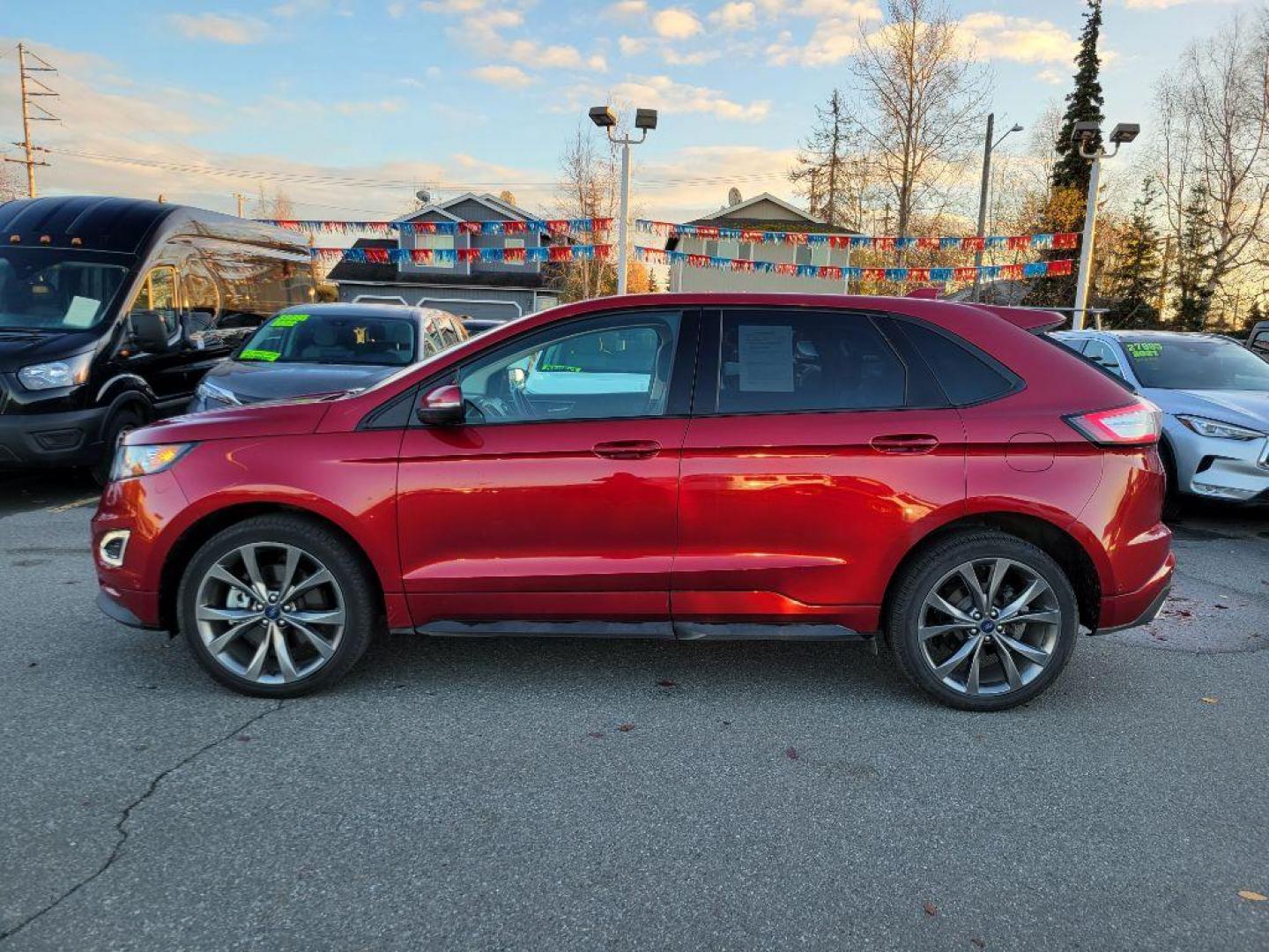 2018 MAROON FORD EDGE SPORT (2FMPK4AP0JB) with an 2.7L engine, Automatic transmission, located at 929 East 8th Ave, Anchorage, AK, 99501, (907) 274-2277, 61.214783, -149.866074 - Photo#1