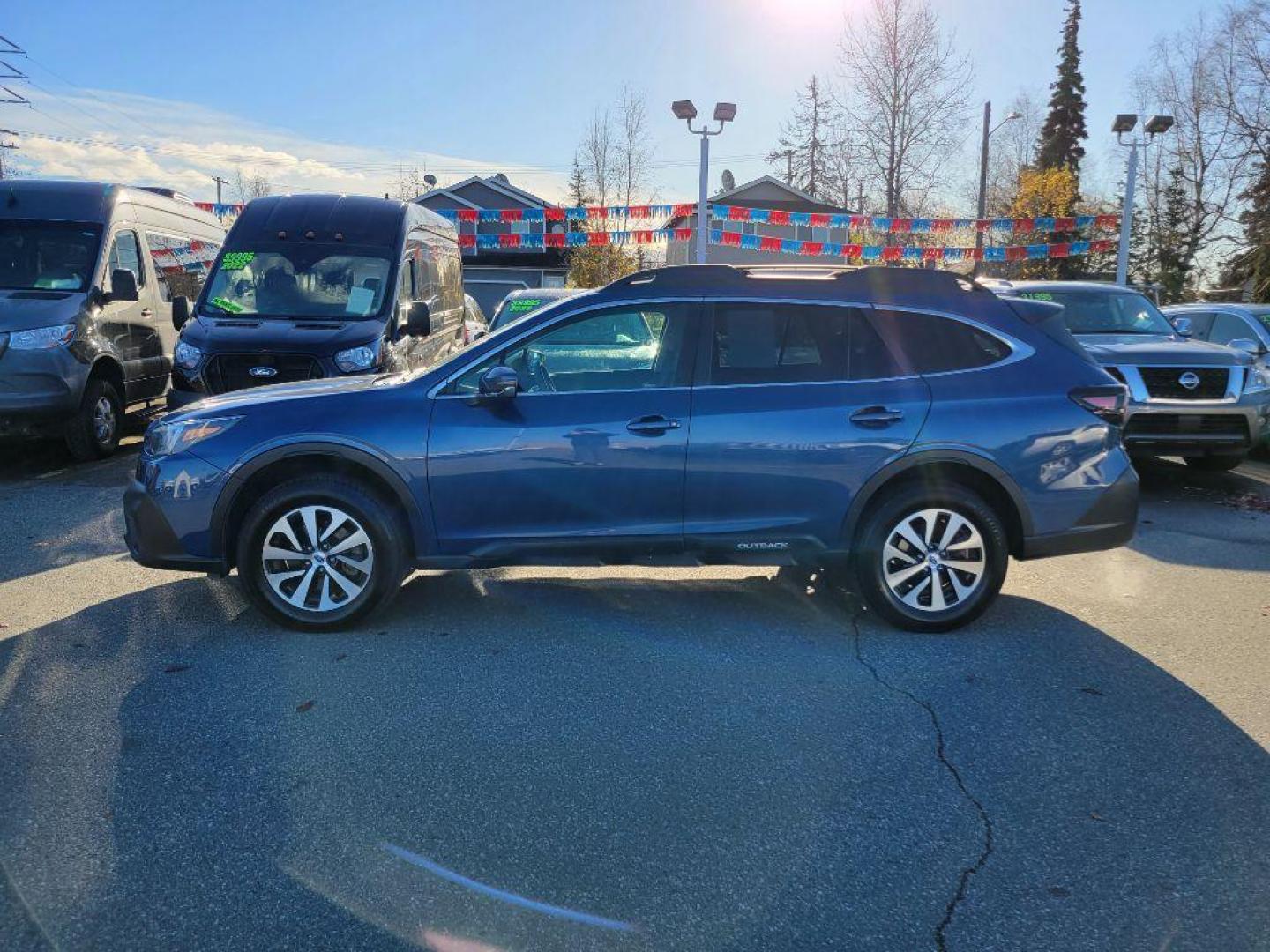 2022 BLUE SUBARU OUTBACK PREMIUM (4S4BTADC7N3) with an 2.5L engine, Automatic transmission, located at 929 East 8th Ave, Anchorage, AK, 99501, (907) 274-2277, 61.214783, -149.866074 - Photo#1