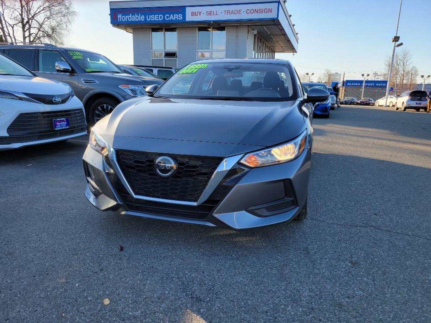 2021 GRAY NISSAN SENTRA SV SV (3N1AB8CV9MY) with an 2.0L engine, Continuously Variable transmission, located at 929 East 8th Ave, Anchorage, AK, 99501, (907) 274-2277, 61.214783, -149.866074 - Photo#0