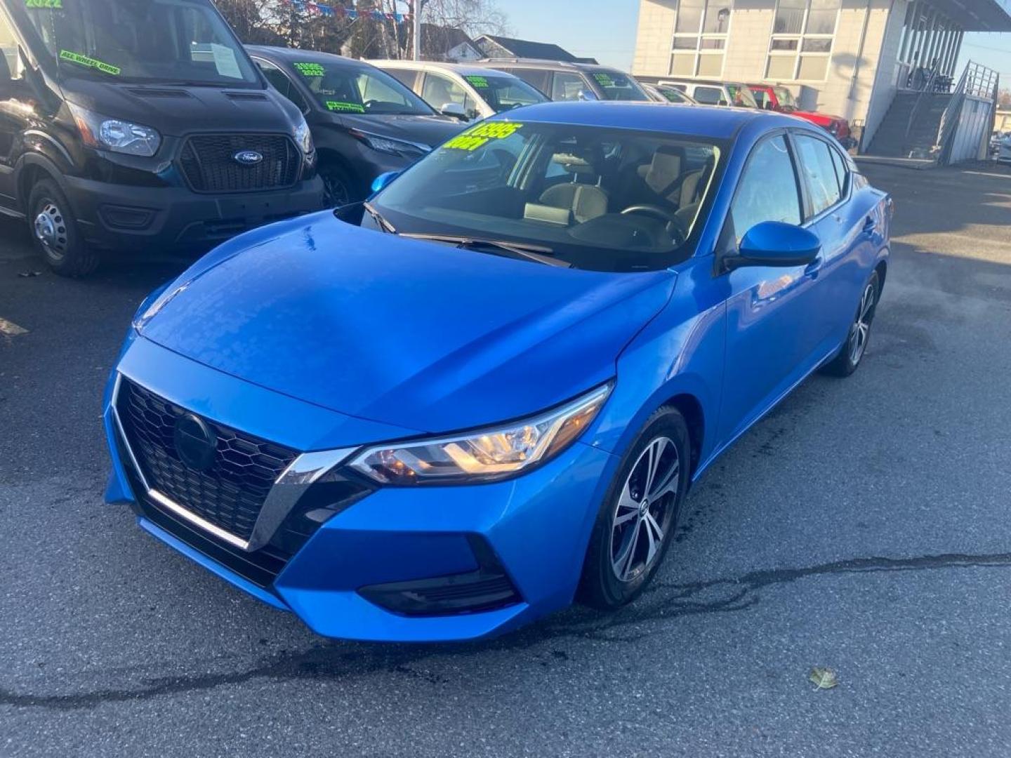 2021 BLUE NISSAN SENTRA SV SV (3N1AB8CV1MY) with an 2.0L engine, Continuously Variable transmission, located at 929 East 8th Ave, Anchorage, AK, 99501, (907) 274-2277, 61.214783, -149.866074 - Photo#0