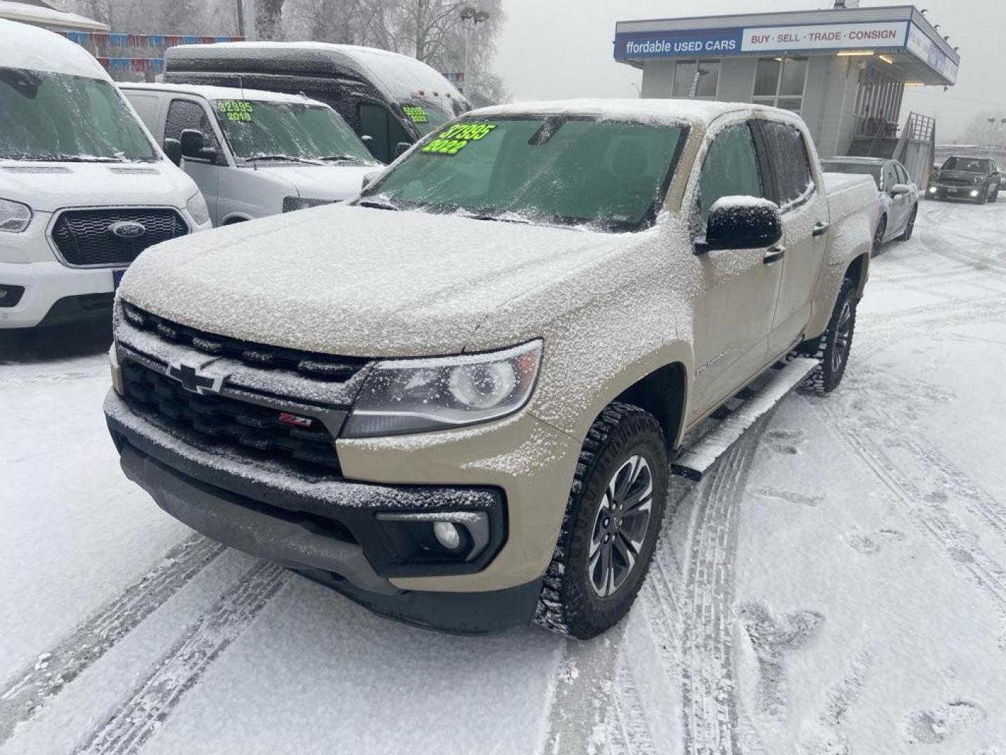 2022 TAN CHEVROLET COLORADO Z71 (1GCGTDEN5N1) with an 3.6L engine, Automatic transmission, located at 929 East 8th Ave, Anchorage, AK, 99501, (907) 274-2277, 61.214783, -149.866074 - Photo#0