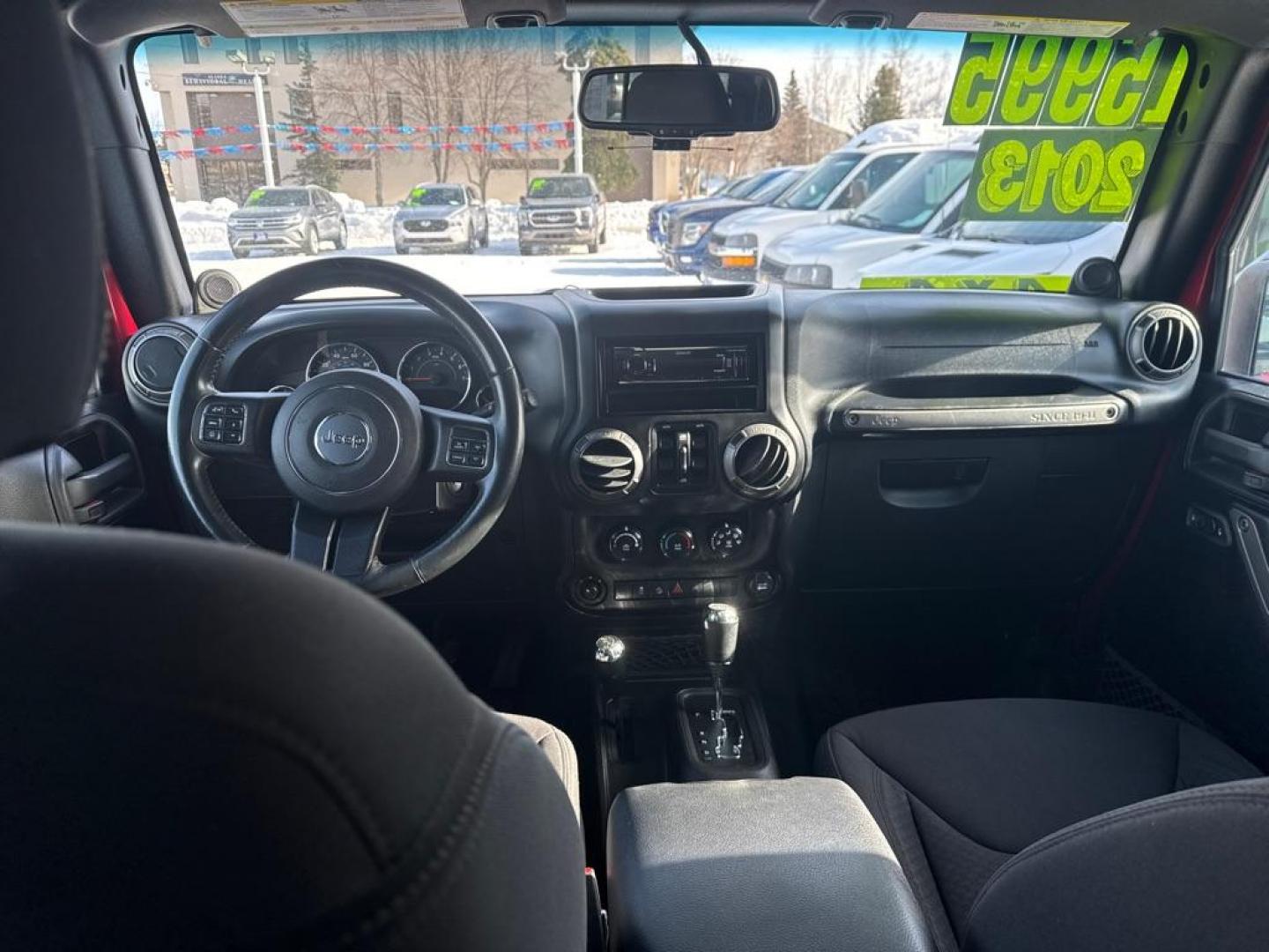 2013 RED JEEP WRANGLER UNLIMI SPORT (1C4BJWDG4DL) with an 3.6L engine, Automatic transmission, located at 929 East 8th Ave, Anchorage, AK, 99501, (907) 274-2277, 61.214783, -149.866074 - Photo#4