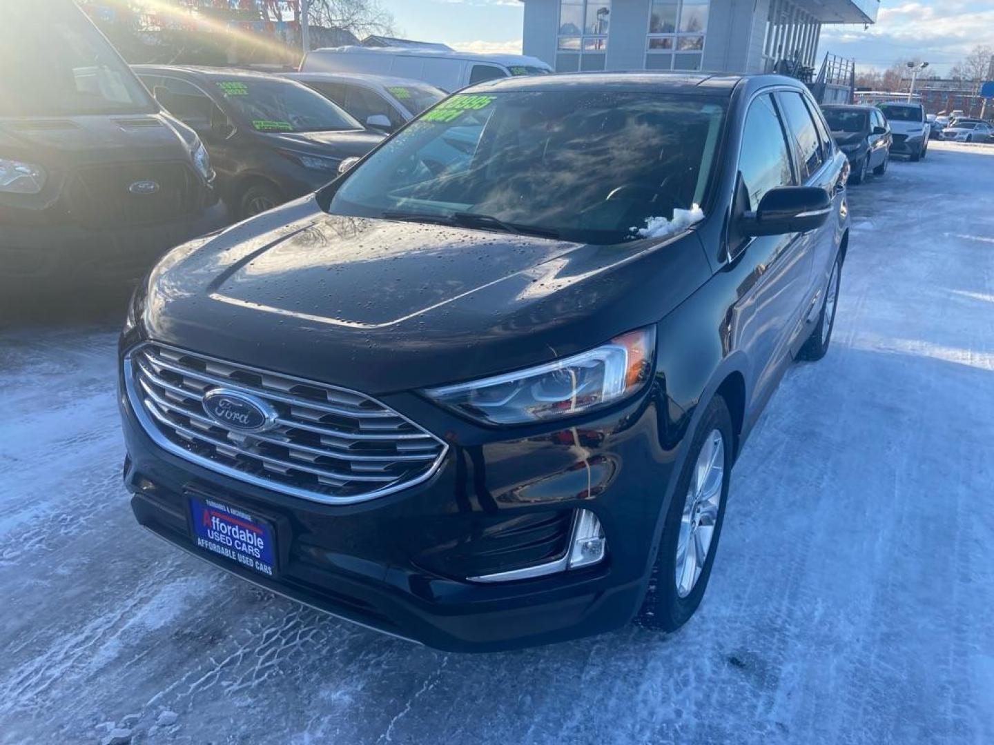 2021 BLACK FORD EDGE TITANIUM (2FMPK4K94MB) with an 2.0L engine, Automatic transmission, located at 929 East 8th Ave, Anchorage, AK, 99501, (907) 274-2277, 61.214783, -149.866074 - Photo#0