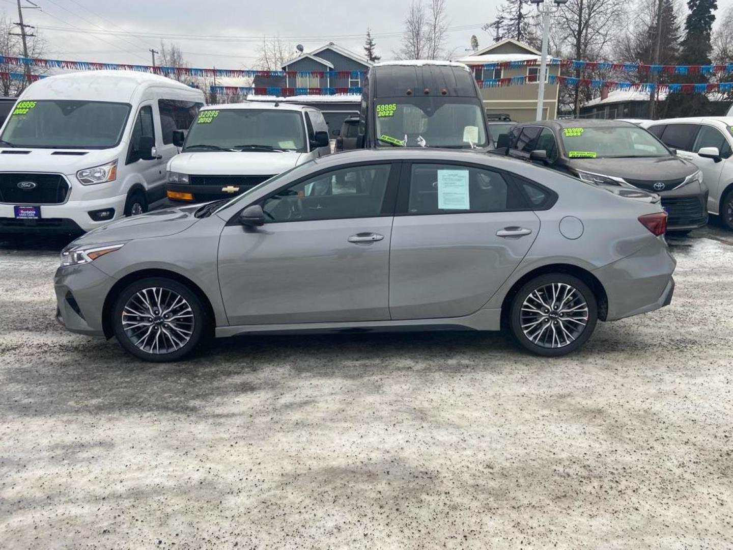 2023 GRAY KIA FORTE GT LINE (3KPF54AD0PE) with an 2L engine, Continuously Variable transmission, located at 929 East 8th Ave, Anchorage, AK, 99501, (907) 274-2277, 61.214783, -149.866074 - Photo#1