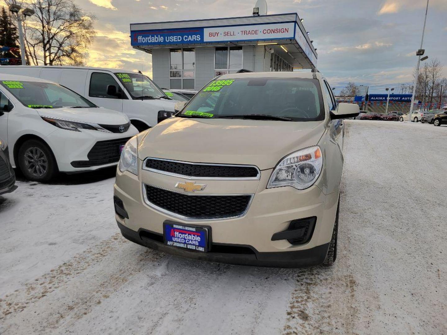 2015 TAN CHEVROLET EQUINOX LT (1GNFLFEK5FZ) with an 2.4L engine, Automatic transmission, located at 929 East 8th Ave, Anchorage, AK, 99501, (907) 274-2277, 61.214783, -149.866074 - Photo#0