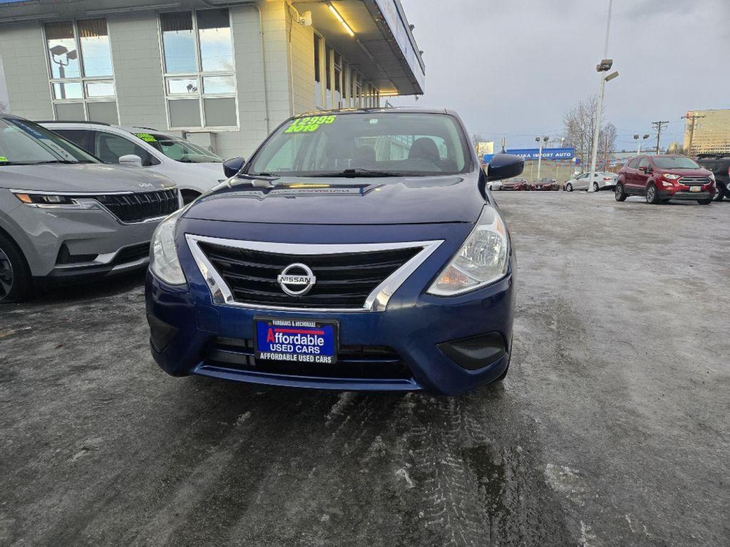 2019 BLUE NISSAN VERSA S (3N1CN7AP3KL) with an 1.6L engine, Continuously Variable transmission, located at 929 East 8th Ave, Anchorage, AK, 99501, (907) 274-2277, 61.214783, -149.866074 - Photo#0