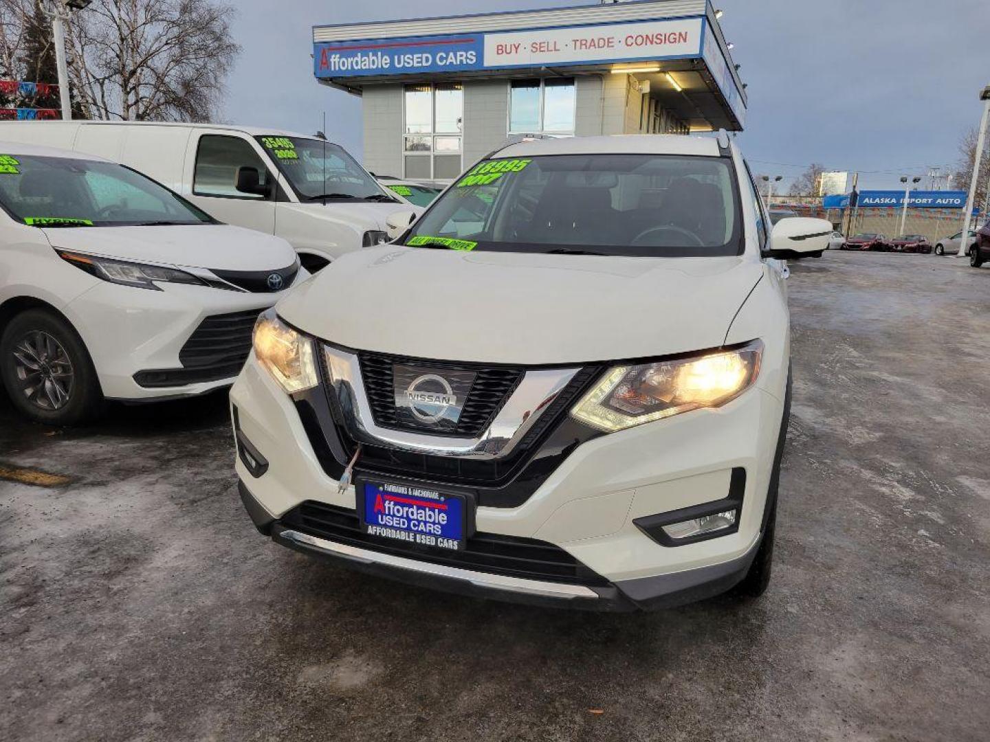 2017 WHITE NISSAN ROGUE S (KNMAT2MV4HP) with an 2.5L engine, Continuously Variable transmission, located at 929 East 8th Ave, Anchorage, AK, 99501, (907) 274-2277, 61.214783, -149.866074 - Photo#0