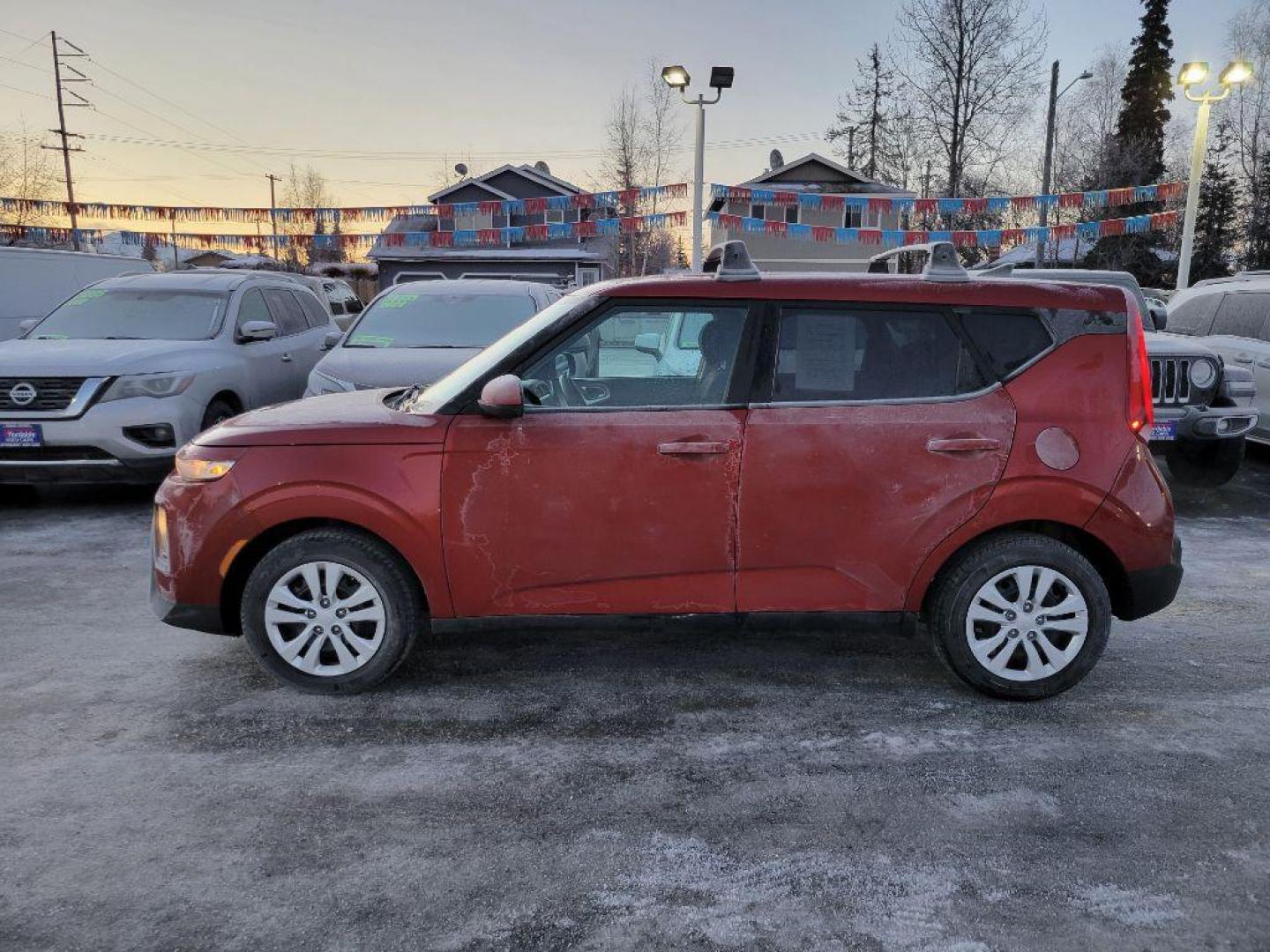 2021 RED KIA SOUL LX (KNDJ23AU9M7) with an 2.0L engine, 6-Speed Manual transmission, located at 929 East 8th Ave, Anchorage, AK, 99501, (907) 274-2277, 61.214783, -149.866074 - Photo#1