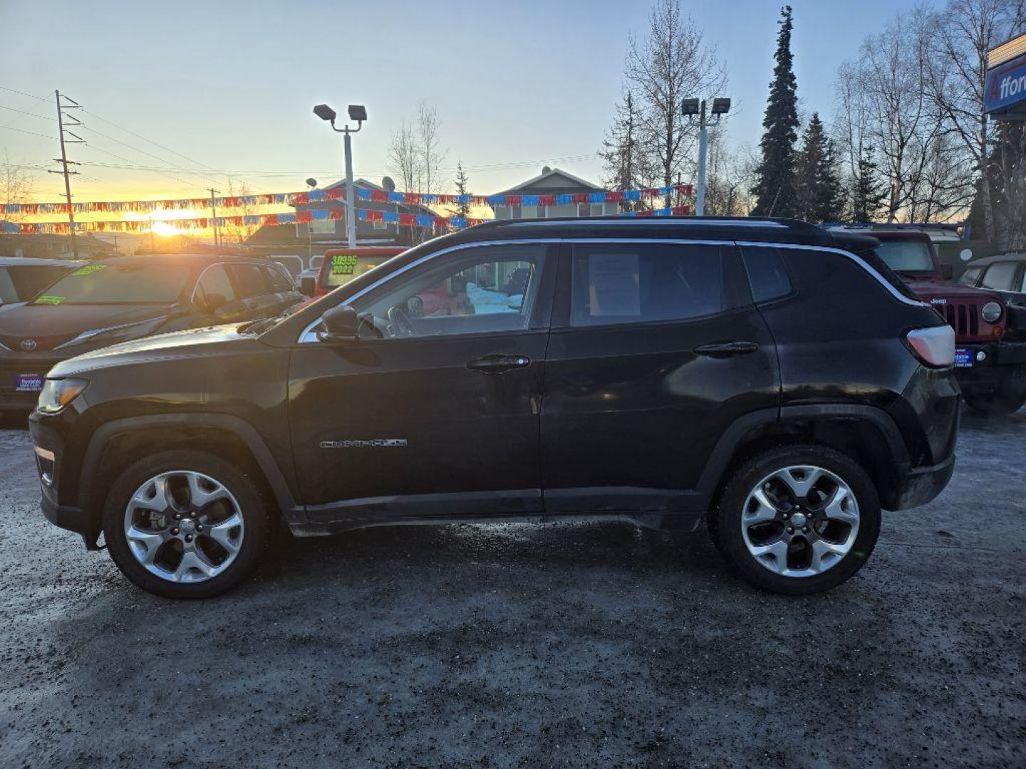 2018 BLACK JEEP COMPASS LIMITED (3C4NJDCB9JT) with an 2.4L engine, Automatic transmission, located at 929 East 8th Ave, Anchorage, AK, 99501, (907) 274-2277, 61.214783, -149.866074 - Photo#1