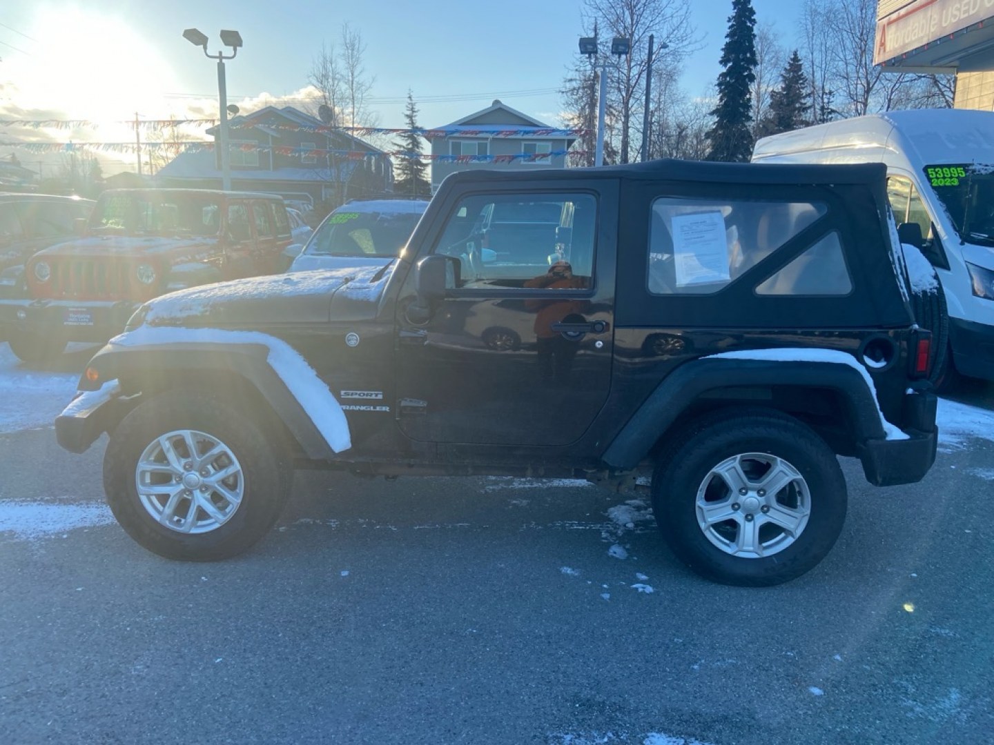 2016 BLACK JEEP WRANGLER SPORT (1C4AJWAGXGL) with an 3.6L engine, Automatic transmission, located at 929 East 8th Ave, Anchorage, AK, 99501, (907) 274-2277, 61.214783, -149.866074- Photo#0
