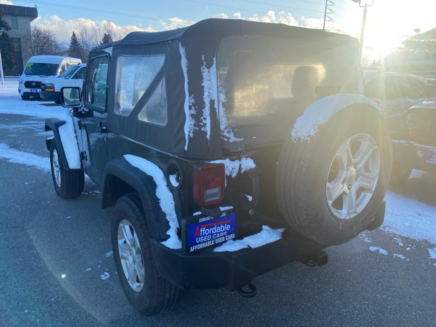2016 BLACK JEEP WRANGLER SPORT (1C4AJWAGXGL) with an 3.6L engine, Automatic transmission, located at 929 East 8th Ave, Anchorage, AK, 99501, (907) 274-2277, 61.214783, -149.866074- Photo#1