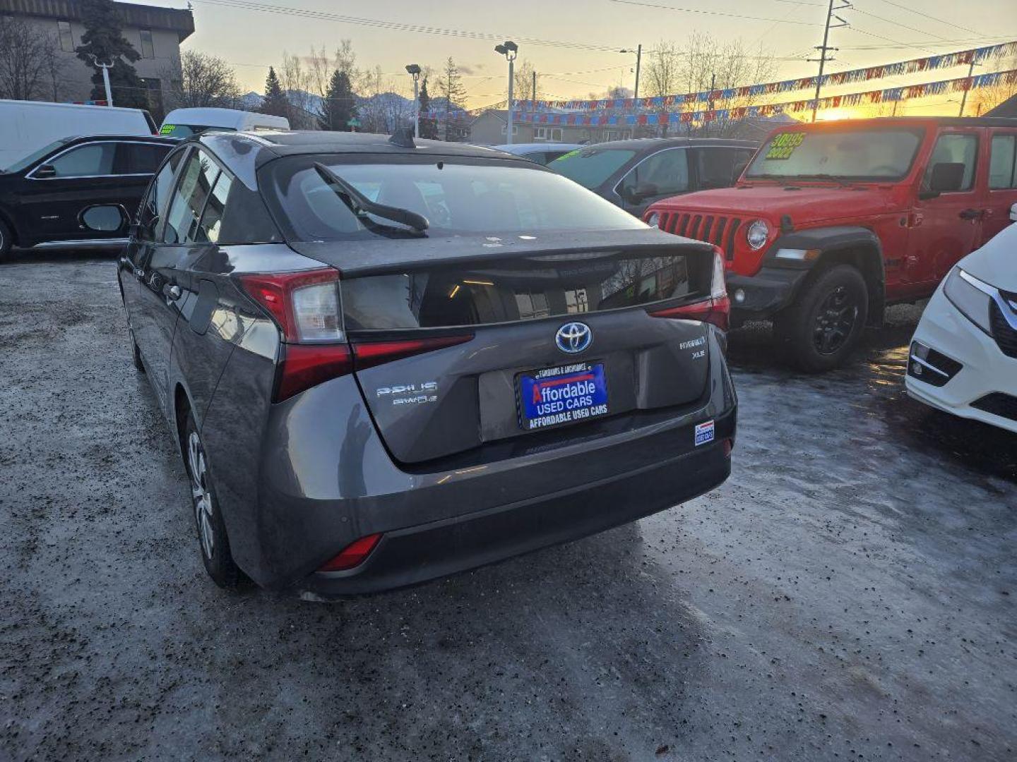 2020 GREY TOYOTA PRIUS XLE (JTDL9RFUXL3) with an 1.8L engine, Continuously Variable transmission, located at 929 East 8th Ave, Anchorage, AK, 99501, (907) 274-2277, 61.214783, -149.866074 - Photo#2