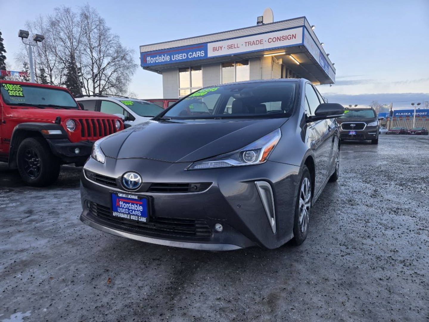2020 GRAY TOYOTA PRIUS XLE (JTDL9RFUXL3) with an 1.8L engine, Continuously Variable transmission, located at 929 East 8th Ave, Anchorage, AK, 99501, (907) 274-2277, 61.214783, -149.866074- Photo#0