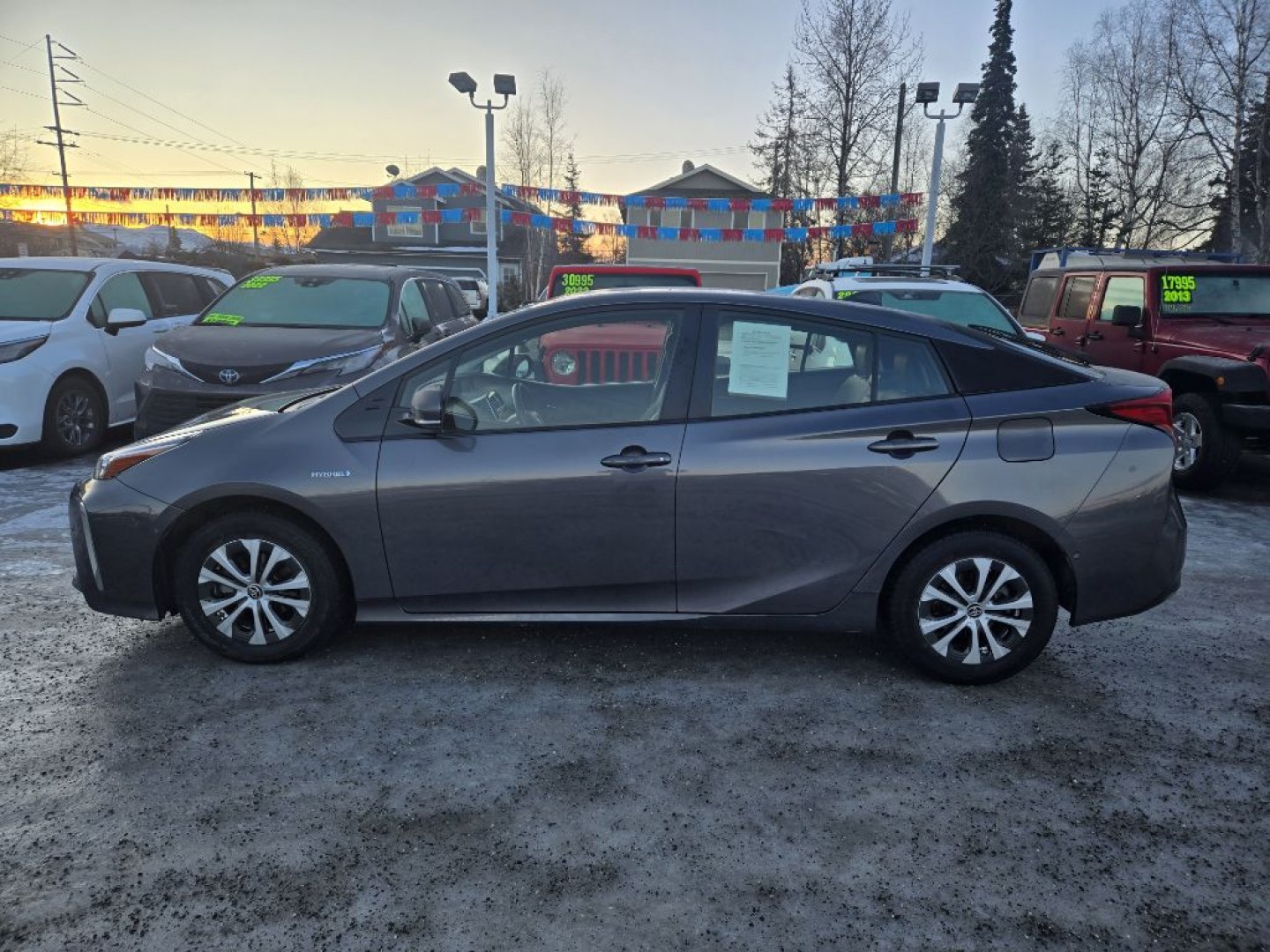 2020 GRAY TOYOTA PRIUS XLE (JTDL9RFUXL3) with an 1.8L engine, Continuously Variable transmission, located at 929 East 8th Ave, Anchorage, AK, 99501, (907) 274-2277, 61.214783, -149.866074- Photo#1