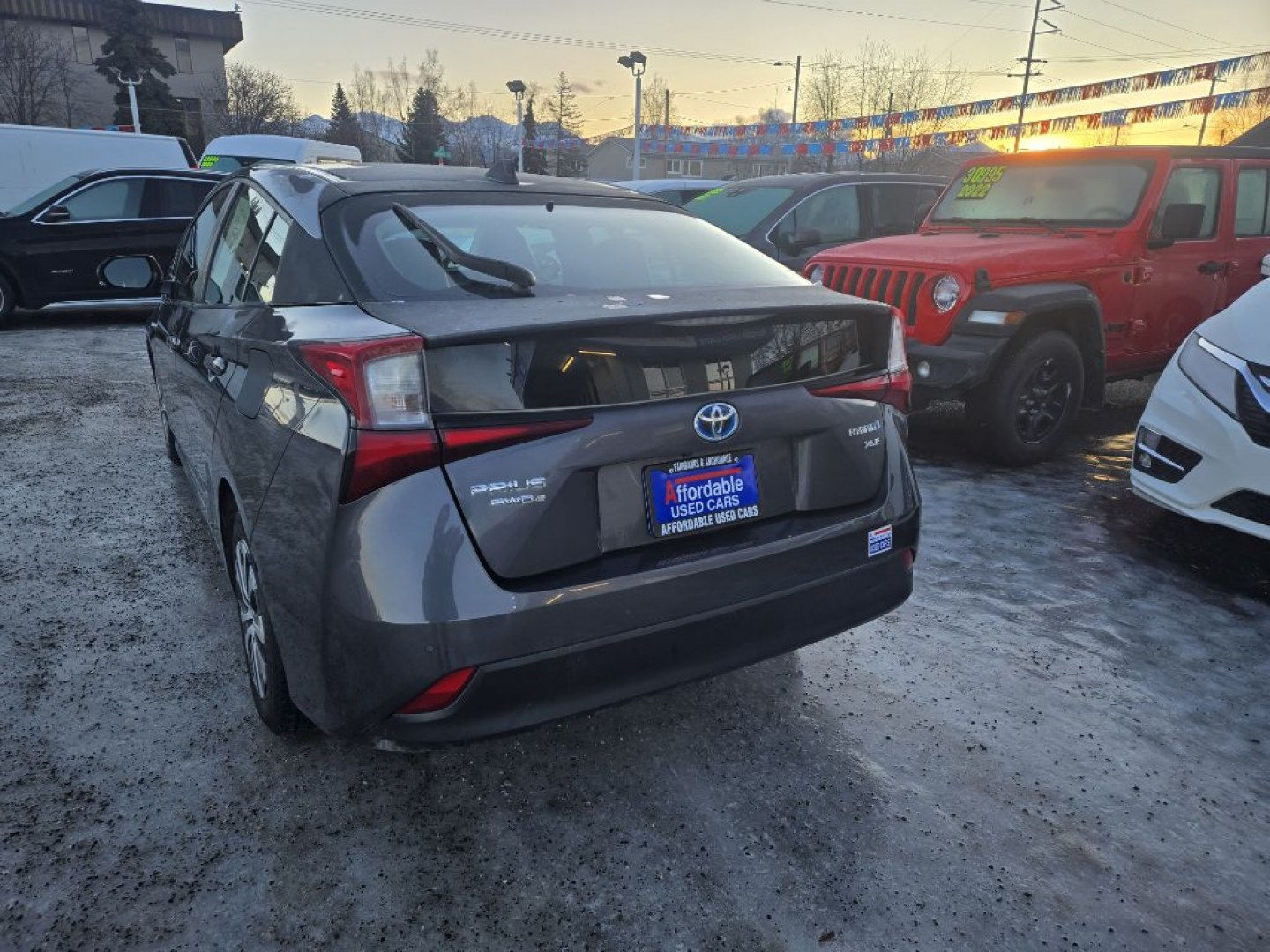 2020 GRAY TOYOTA PRIUS XLE (JTDL9RFUXL3) with an 1.8L engine, Continuously Variable transmission, located at 929 East 8th Ave, Anchorage, AK, 99501, (907) 274-2277, 61.214783, -149.866074- Photo#2