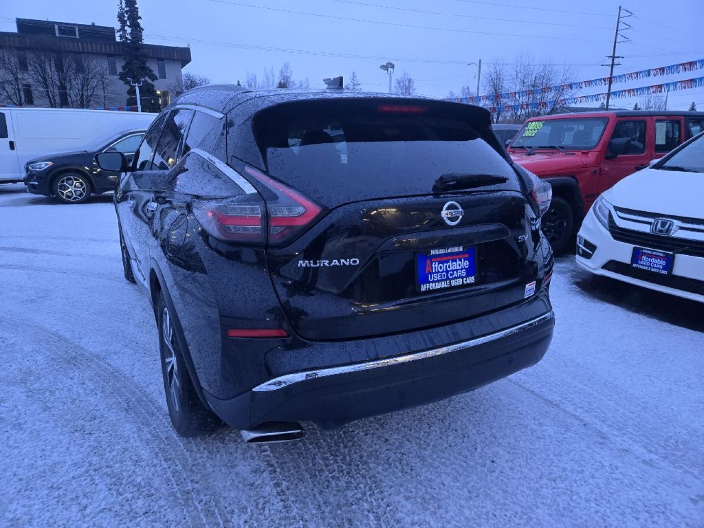 2021 BLACK NISSAN MURANO SV (5N1AZ2BJ1MC) with an 3.5L engine, Continuously Variable transmission, located at 929 East 8th Ave, Anchorage, AK, 99501, (907) 274-2277, 61.214783, -149.866074- Photo#2