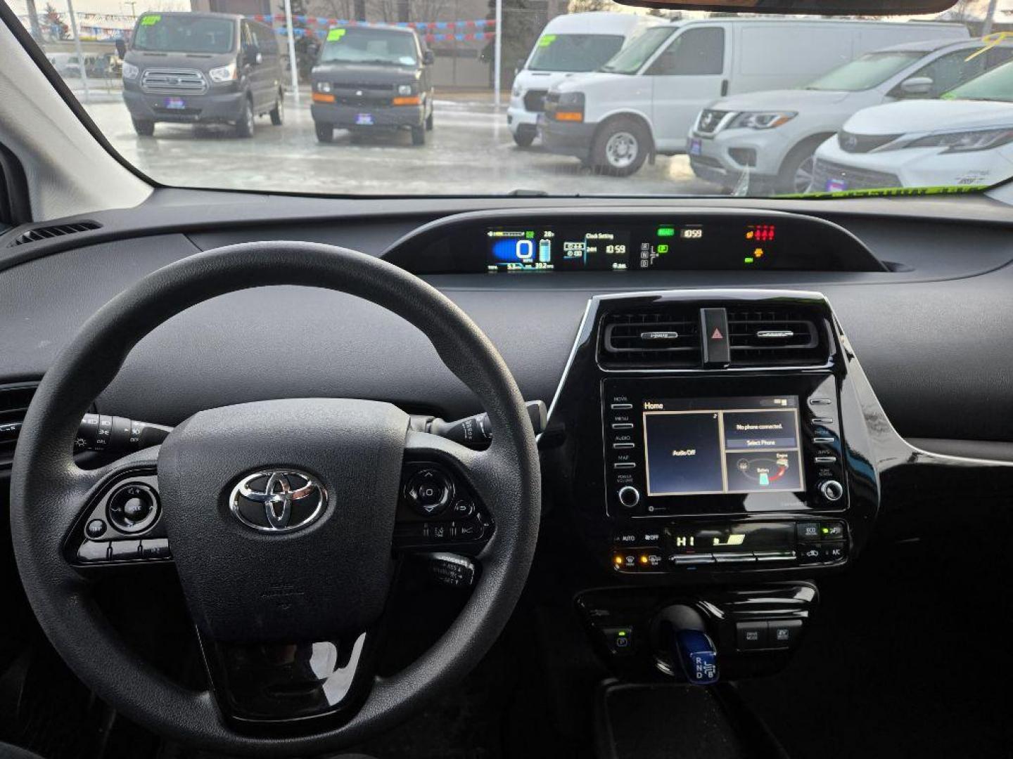 2021 BLUE TOYOTA PRIUS LE (JTDL9MFU9M3) with an 1.8L engine, Continuously Variable transmission, located at 929 East 8th Ave, Anchorage, AK, 99501, (907) 274-2277, 61.214783, -149.866074 - Photo#3