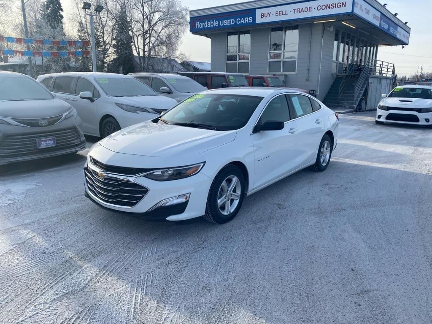 2021 WHITE CHEVROLET MALIBU LS (1G1ZB5ST6MF) with an 1.5L engine, Continuously Variable transmission, located at 929 East 8th Ave, Anchorage, AK, 99501, (907) 274-2277, 61.214783, -149.866074 - Photo#0