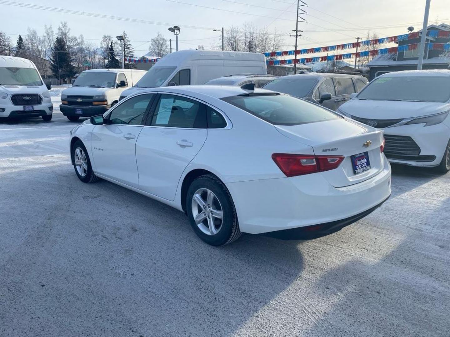 2021 WHITE CHEVROLET MALIBU LS (1G1ZB5ST6MF) with an 1.5L engine, Continuously Variable transmission, located at 929 East 8th Ave, Anchorage, AK, 99501, (907) 274-2277, 61.214783, -149.866074 - Photo#2