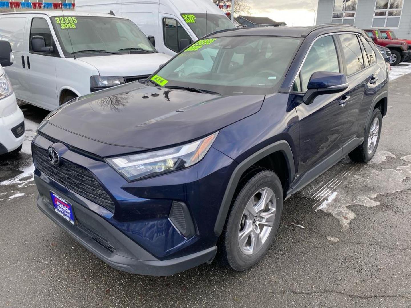 2022 BLUE TOYOTA RAV4 XLE XLE (2T3P1RFV9NW) with an 2.5L engine, Automatic transmission, located at 929 East 8th Ave, Anchorage, AK, 99501, (907) 274-2277, 61.214783, -149.866074 - Photo#0