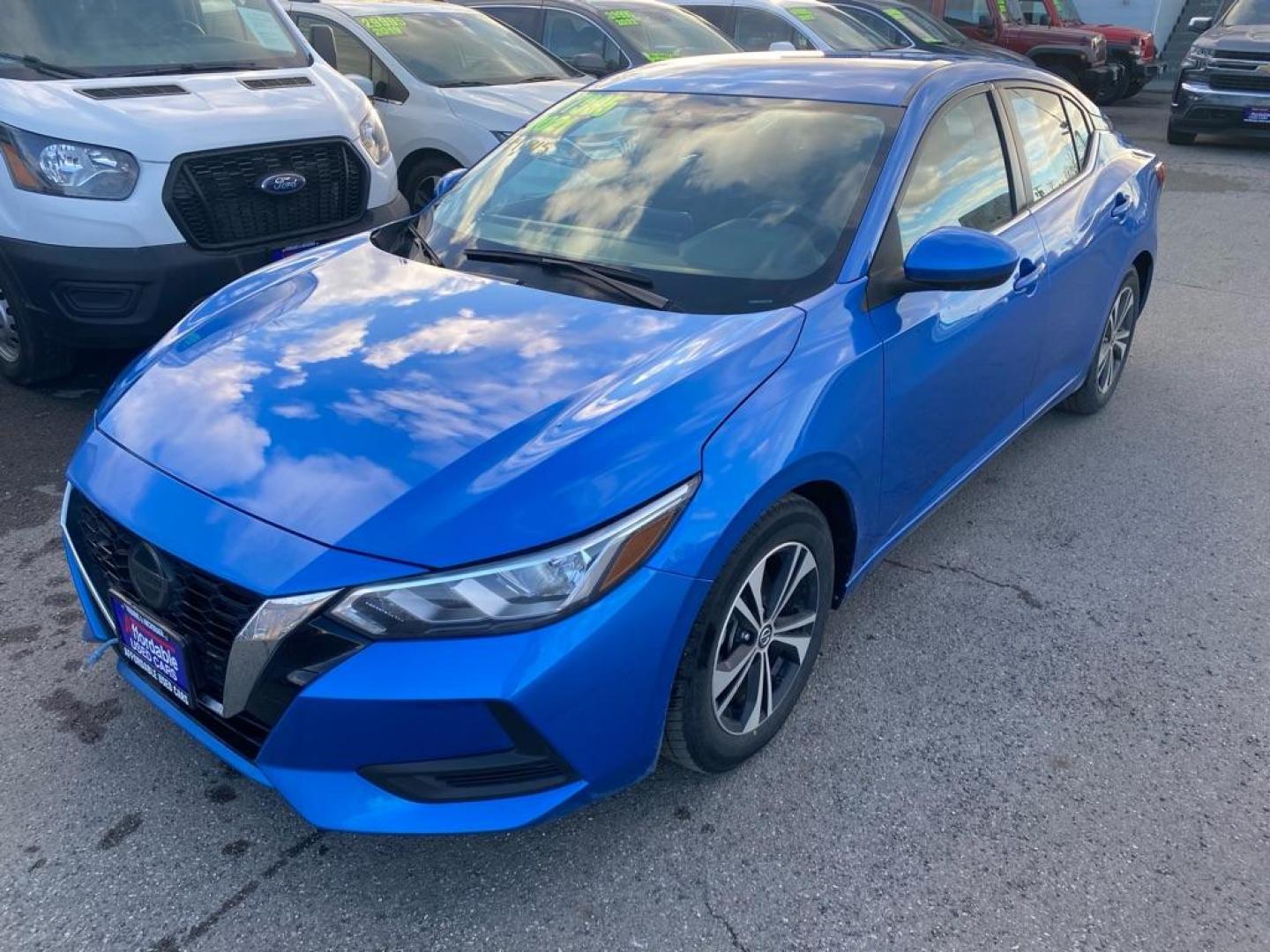 2021 BLUE NISSAN SENTRA SV SV (3N1AB8CV4MY) with an 2.0L engine, Continuously Variable transmission, located at 929 East 8th Ave, Anchorage, AK, 99501, (907) 274-2277, 61.214783, -149.866074 - Photo#0