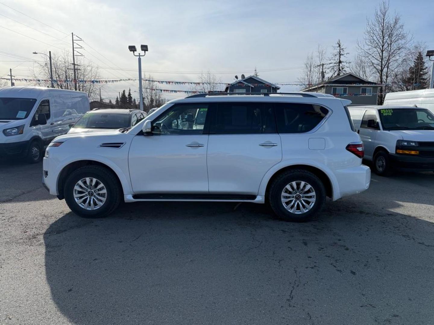 2023 WHITE NISSAN ARMADA SV SV (JN8AY2AD1P9) with an 5.6L engine, Automatic transmission, located at 929 East 8th Ave, Anchorage, AK, 99501, (907) 274-2277, 61.214783, -149.866074 - Photo#1