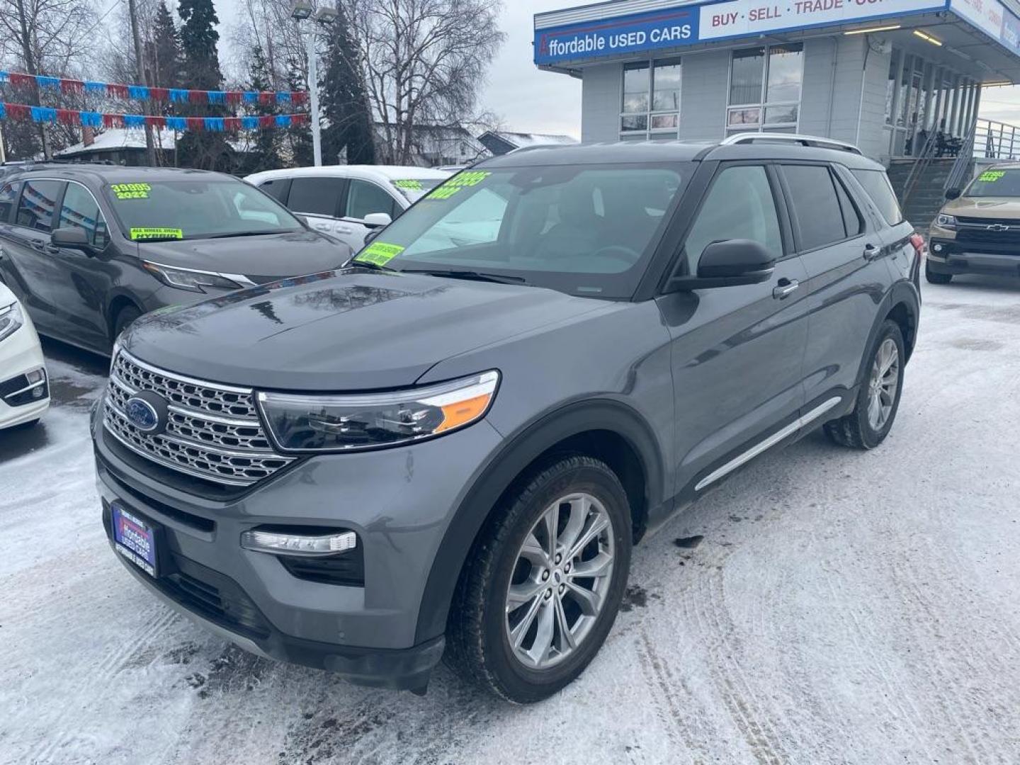 2022 GRAY FORD EXPLORER LIMITED (1FMSK8FH7NG) with an 2.3L engine, Automatic transmission, located at 929 East 8th Ave, Anchorage, AK, 99501, (907) 274-2277, 61.214783, -149.866074 - Photo#0