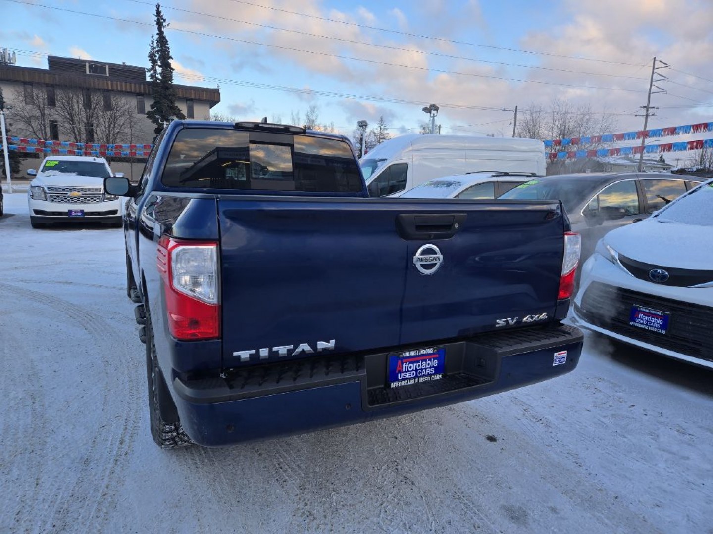 2022 BLUE NISSAN TITAN SV (1N6AA1CD3NN) with an 5.6L engine, Automatic transmission, located at 929 East 8th Ave, Anchorage, AK, 99501, (907) 274-2277, 61.214783, -149.866074- Photo#2