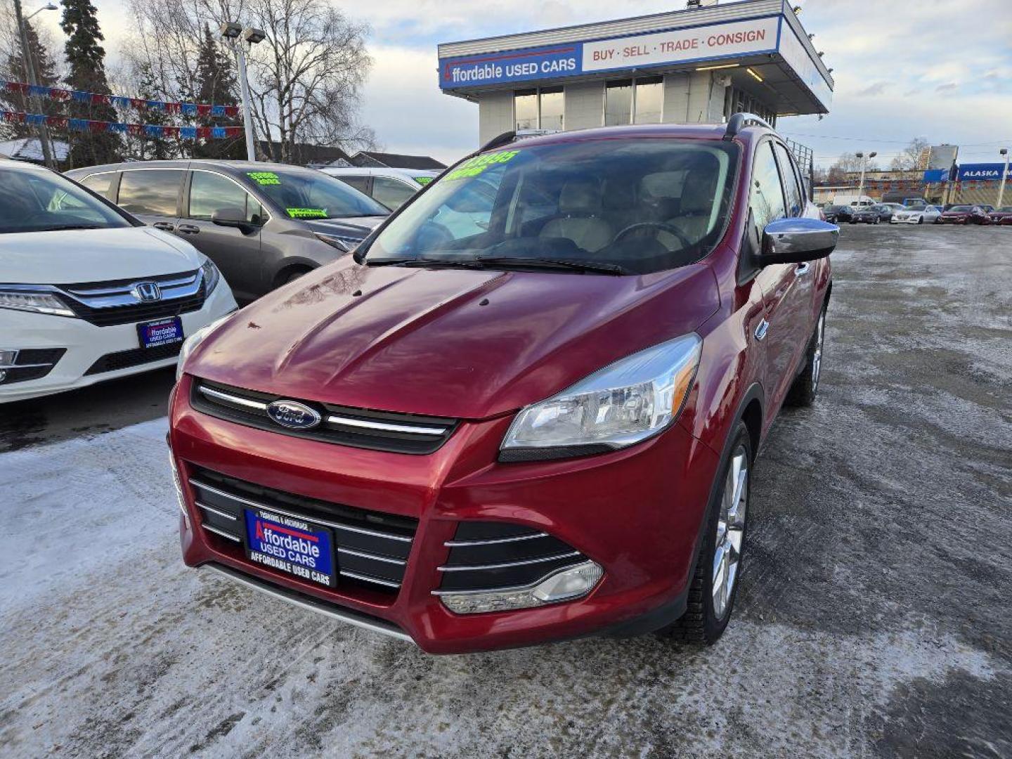 2016 RED FORD ESCAPE SE (1FMCU0GX9GU) with an 1.6L engine, Automatic transmission, located at 929 East 8th Ave, Anchorage, AK, 99501, (907) 274-2277, 61.214783, -149.866074 - Photo#0