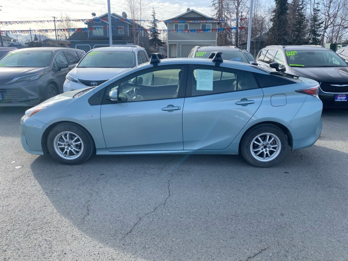 2016 BLUE TOYOTA PRIUS II (JTDKBRFU2G3) with an 1.8L engine, Continuously Variable transmission, located at 929 East 8th Ave, Anchorage, AK, 99501, (907) 274-2277, 61.214783, -149.866074- Photo#1