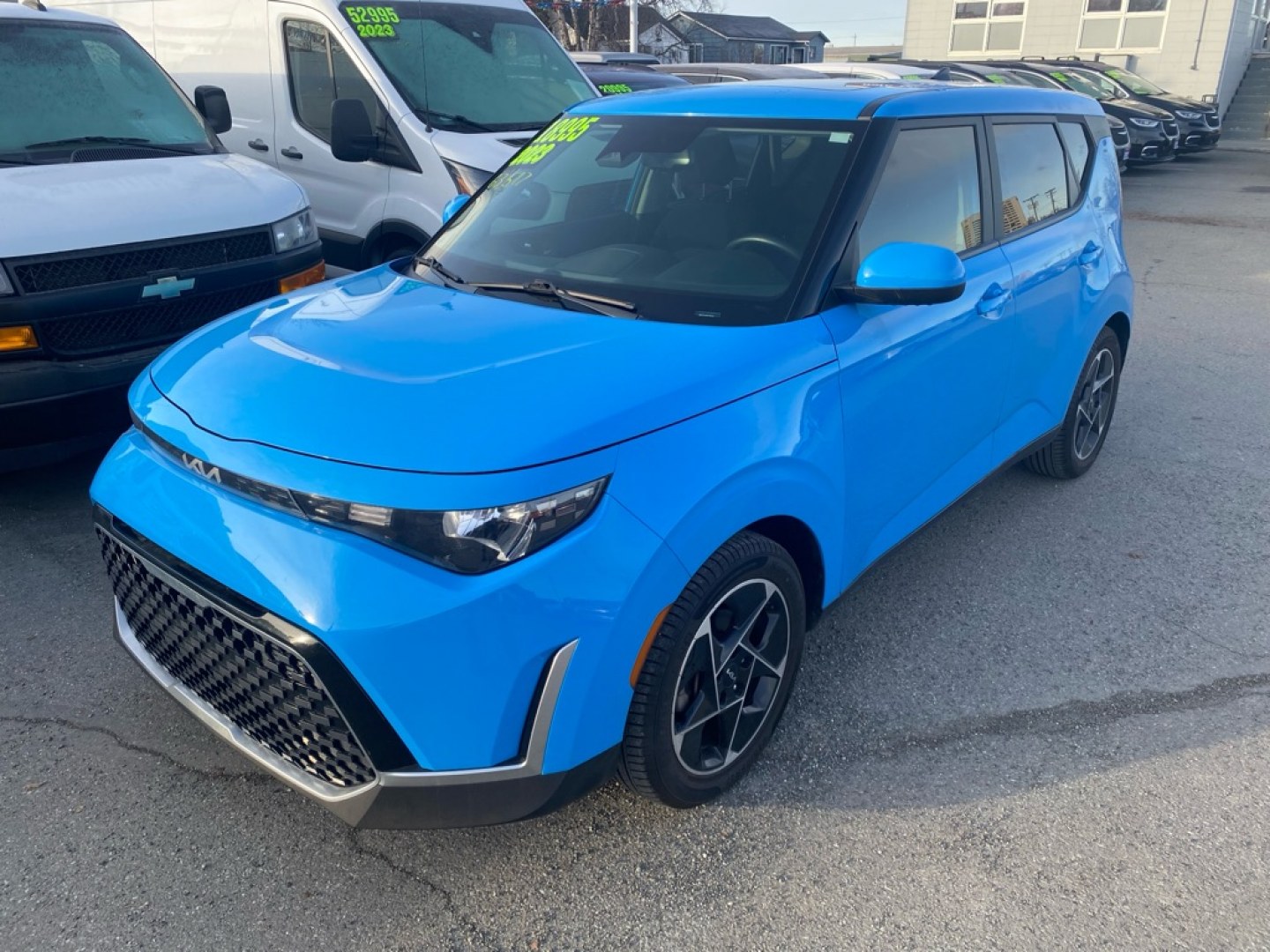 2023 BLUE KIA SOUL EX (KNDJ33AU8P7) with an 2.0L engine, Continuously Variable transmission, located at 929 East 8th Ave, Anchorage, AK, 99501, (907) 274-2277, 61.214783, -149.866074- Photo#0