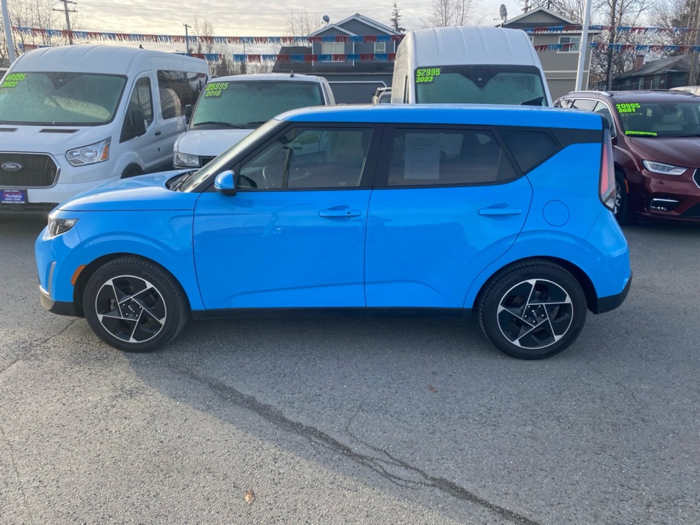 2023 BLUE KIA SOUL EX (KNDJ33AU8P7) with an 2.0L engine, Continuously Variable transmission, located at 929 East 8th Ave, Anchorage, AK, 99501, (907) 274-2277, 61.214783, -149.866074- Photo#1